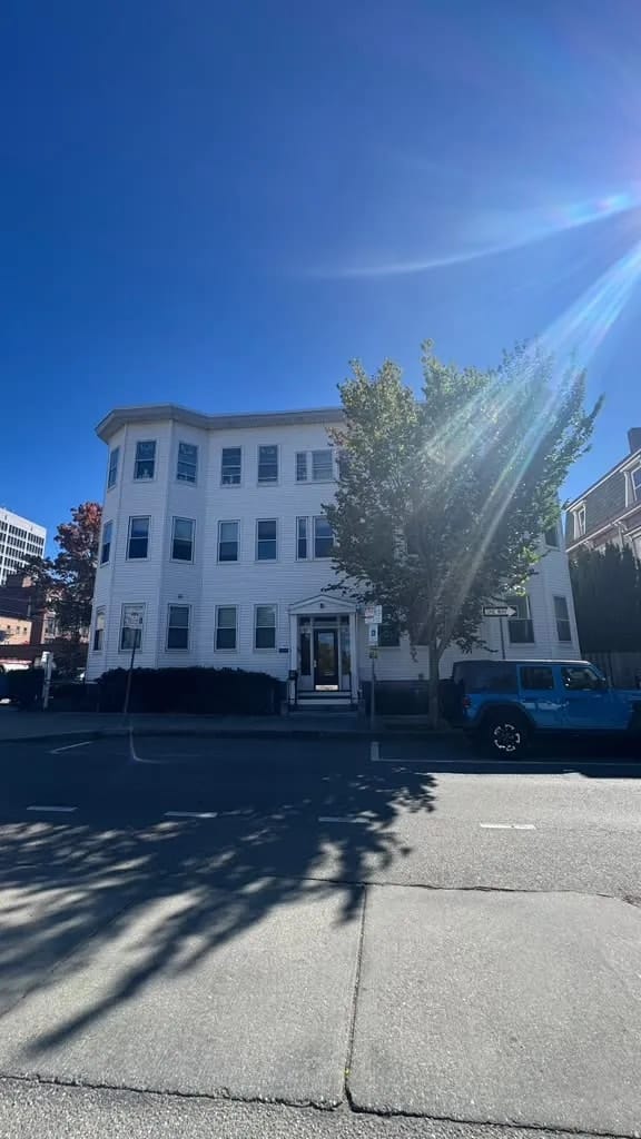 Commercial renovation: multi-family building, street view