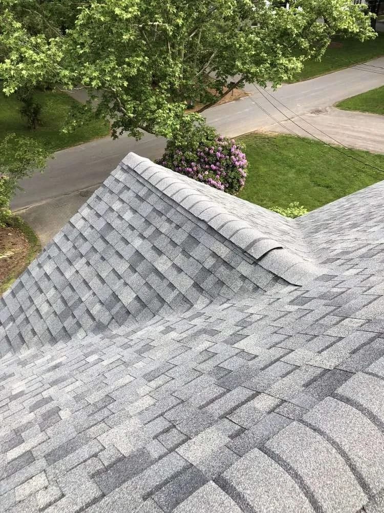 Roof replacement: hip detail